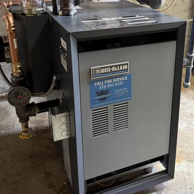 Weil-McLain hot-water boiler installation