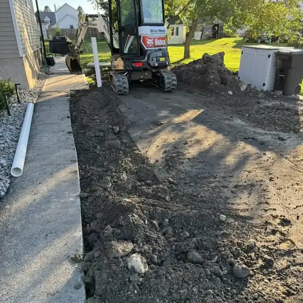 4. Owner-operated Bobcat excavation by Affordable Plumbing NEPA